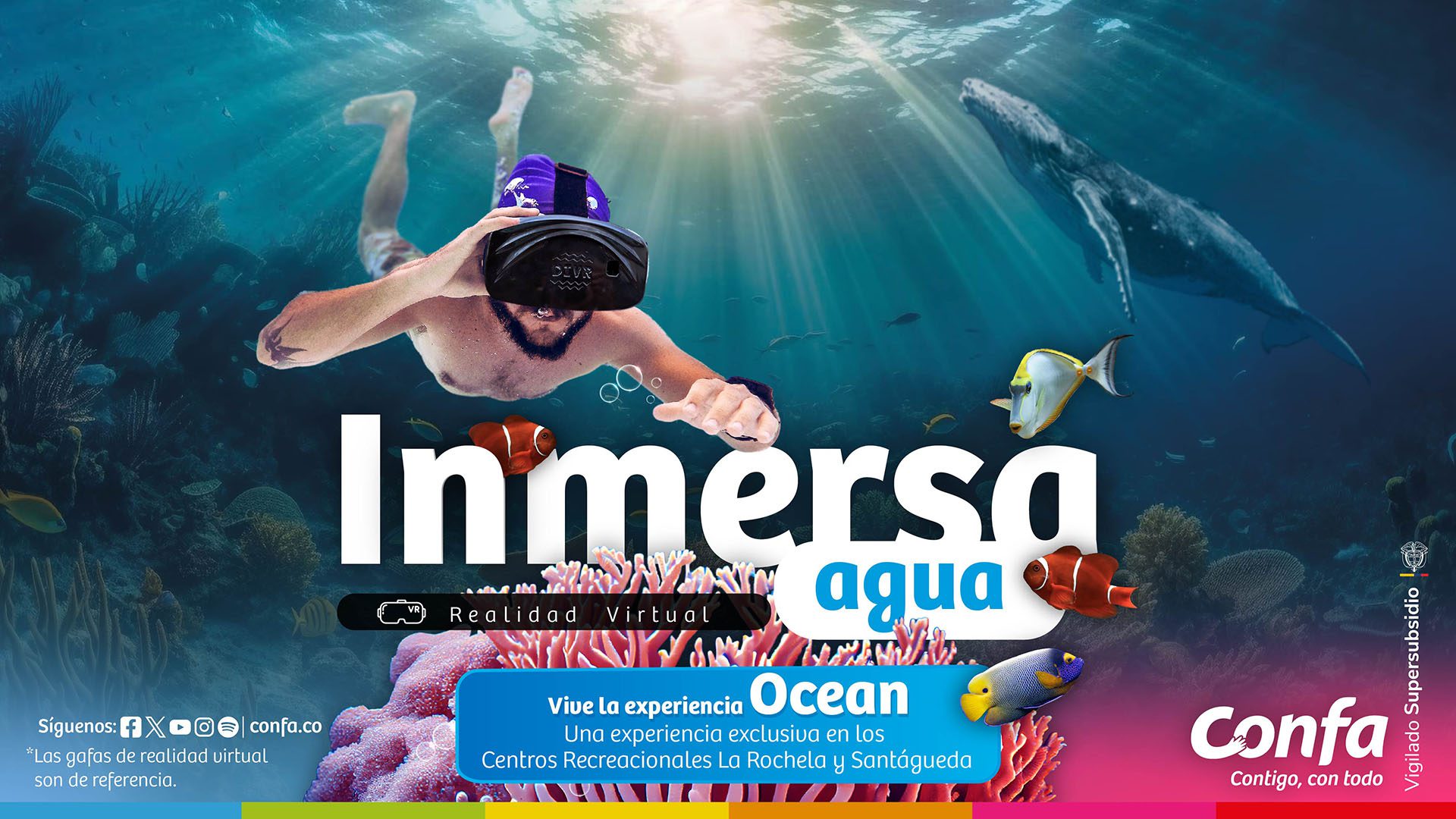 Experiencia Ocean de realidad virtual Inmersa en centros recreacionales Confa