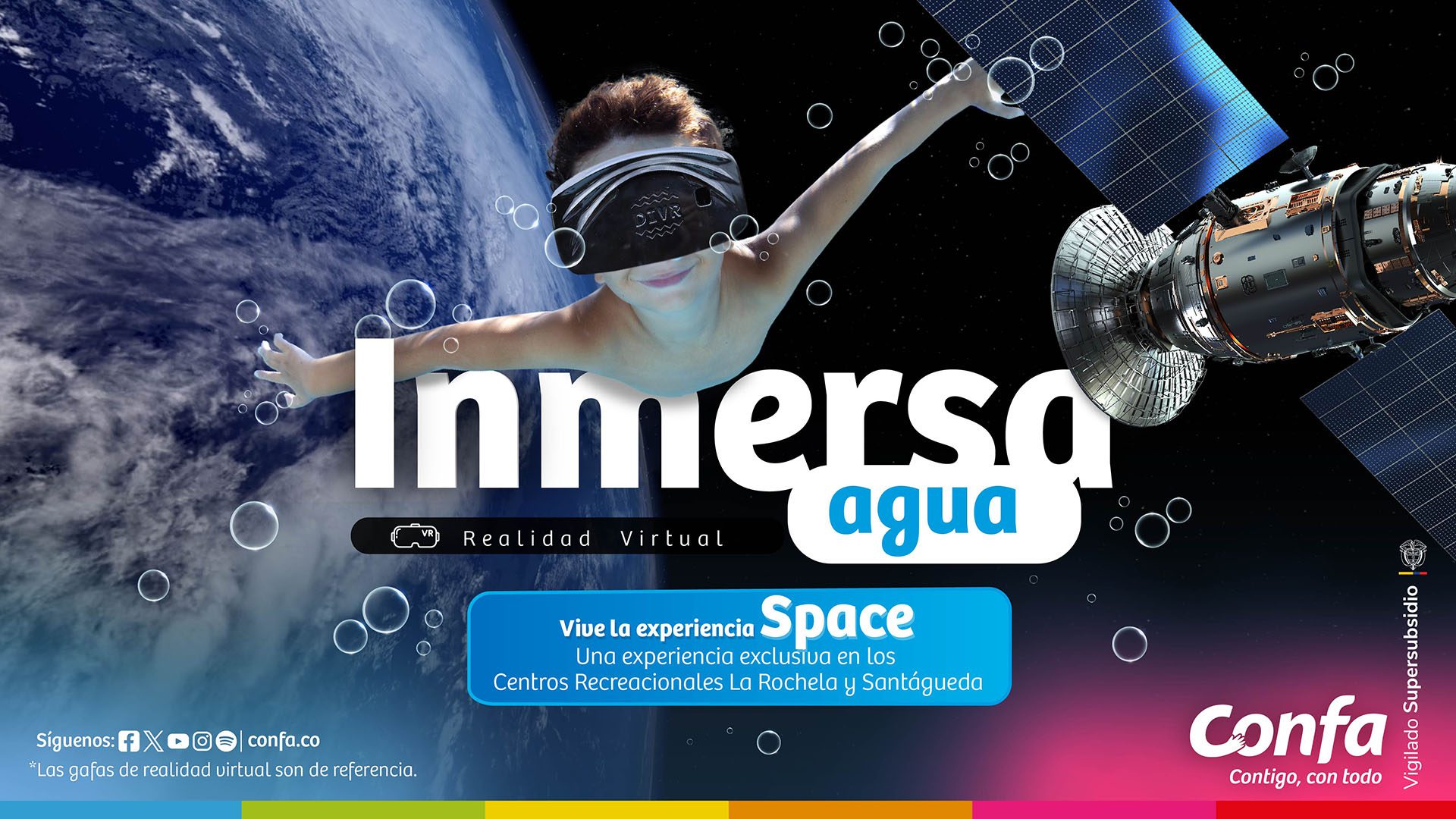 Experiencia Space de realidad virtual Inmersa en centros recreacionales Confa