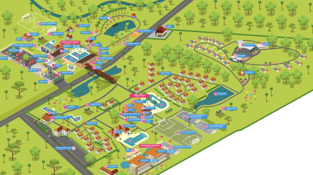 Mapa interactivo recreacional