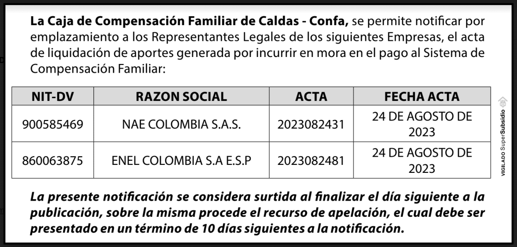 Notificación por emplazamiento