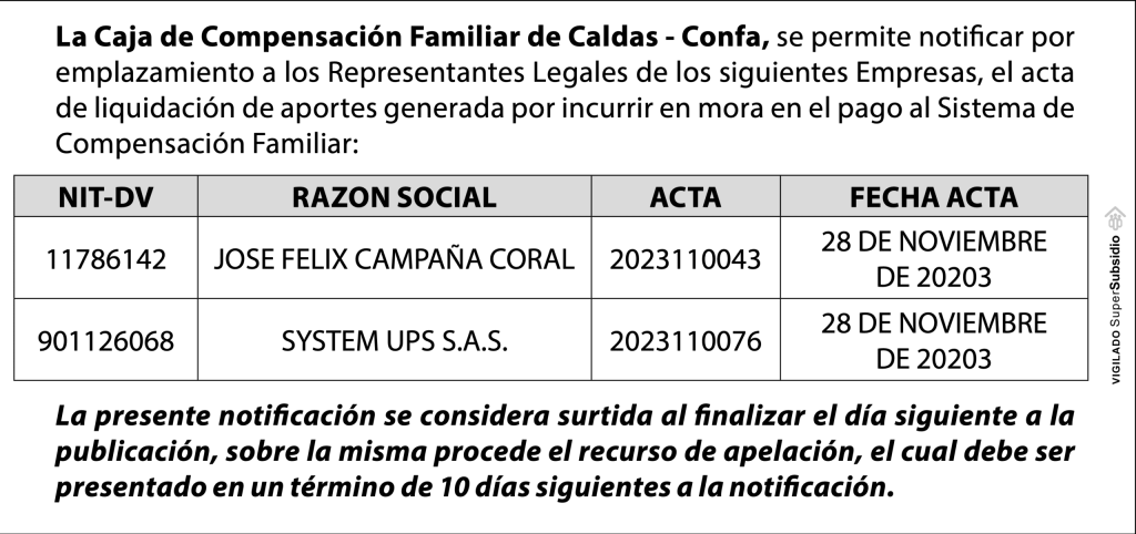 Notificación por emplazamiento