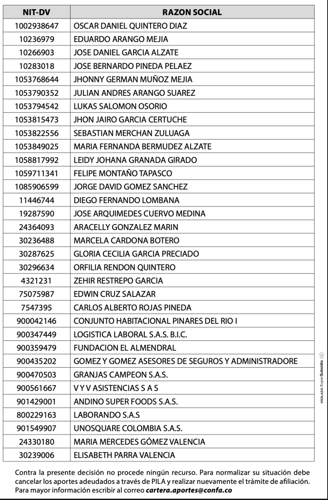 Notificación por expulsión