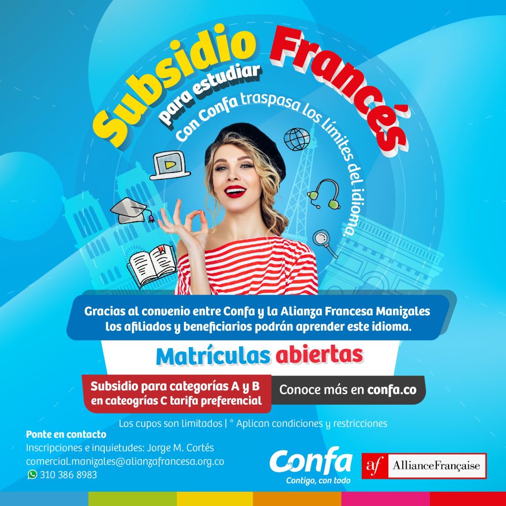 Estudia Francés con el Subsidio de Confa